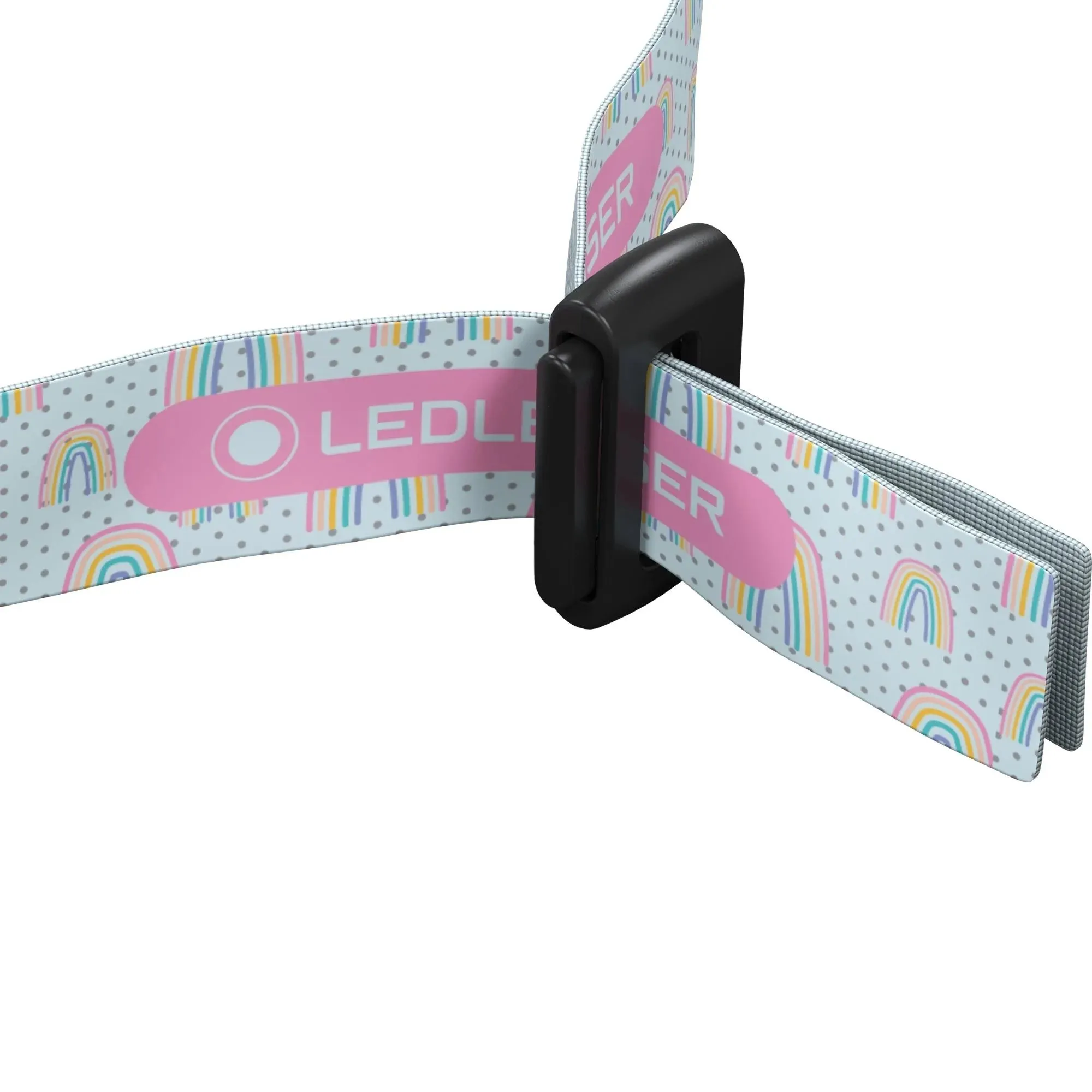 Kidled2 Headtorch Purple with Rainbows by Ledlenser
